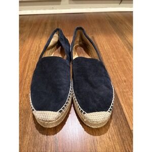 Patricia Green Womens Shoes Abigail Slip On Espadrille Sz 10 Blue Suede Leather